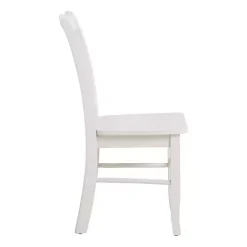 Kirklands Home Dining Chairs|Cream Wood Shaker Dining Chairs, Set of 2 White