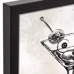 Outlet Creep Drink And Be Scary Framed Canvas Art Print Halloween