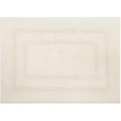 Kirklands Home Bathroom Rugs|Creme Plush Reversible Cotton Bath Mat, 45 in. Ivory