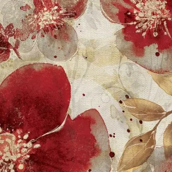 Kirklands Home Canvas Art|Crimson Petals Wrapped Canvas Art Print