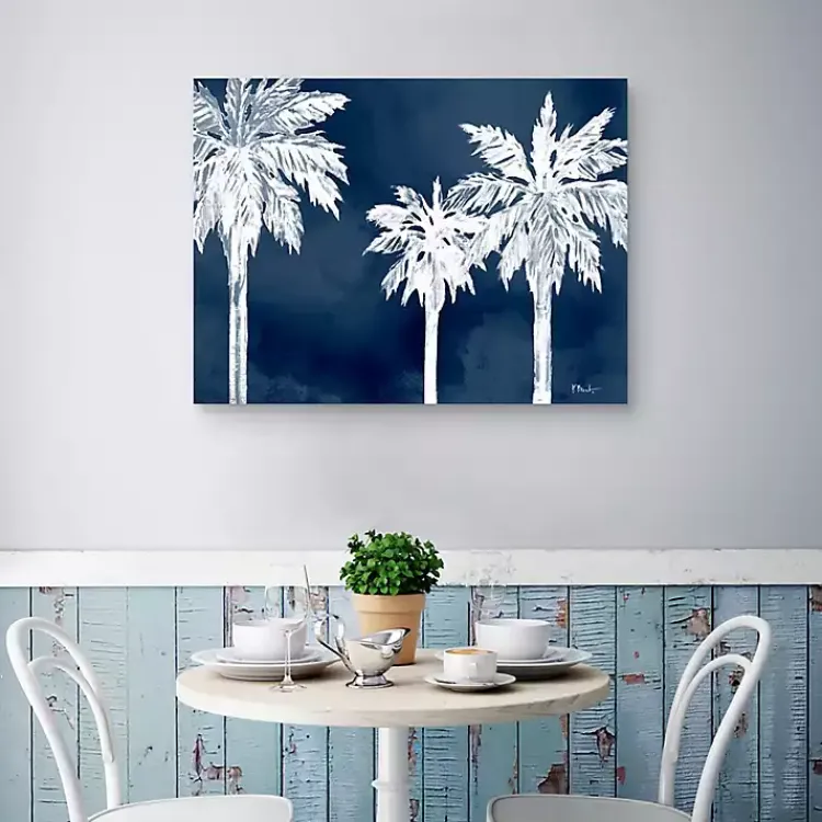 Kirklands Home Canvas Art|Cyano Palms Canvas Art Print, 40x30 in.