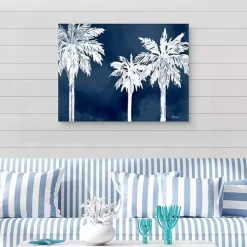 Kirklands Home Canvas Art|Cyano Palms Canvas Art Print, 40x30 in.