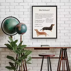 Kirklands Home Wall Quotes & Signs|Dachshund Facts Framed Wall Plaque