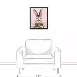 New Daisy Sunnies Bunny Framed Canvas Art Print Easter Decorations