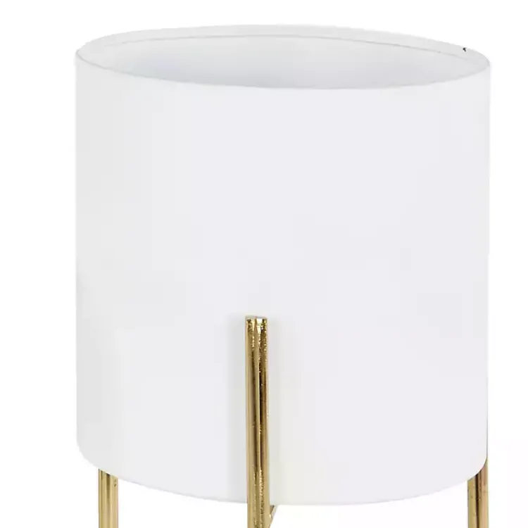 Kirklands Home Planters|Daisy Modern Iron Planters, Set of 3 White