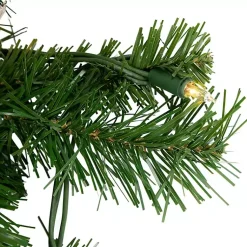 Best Dakota Pinecone Clear LED Lit Garland, 108 in. Arrangements & Greenery