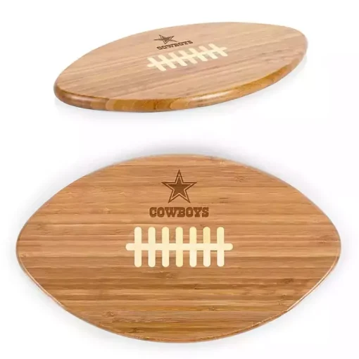 Kirklands Home Serving & Entertaining|Dallas Cowboys Bamboo Football Cutting Board Tan