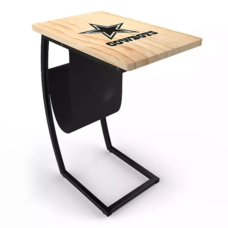 Kirklands Home Accent & End Tables|Dallas Cowboys Wood C-Table Tan