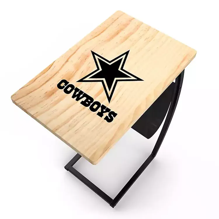 Kirklands Home Accent & End Tables|Dallas Cowboys Wood C-Table Tan