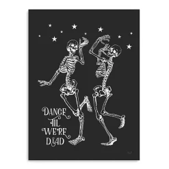 New Dance 'Til We’re Dead Canvas Art Print Halloween
