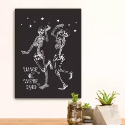 New Dance 'Til We’re Dead Canvas Art Print Halloween