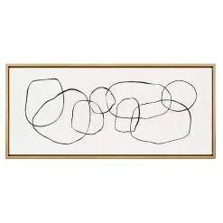 Kirklands Home Canvas Art|Dancing Circles Framed Canvas Art Print