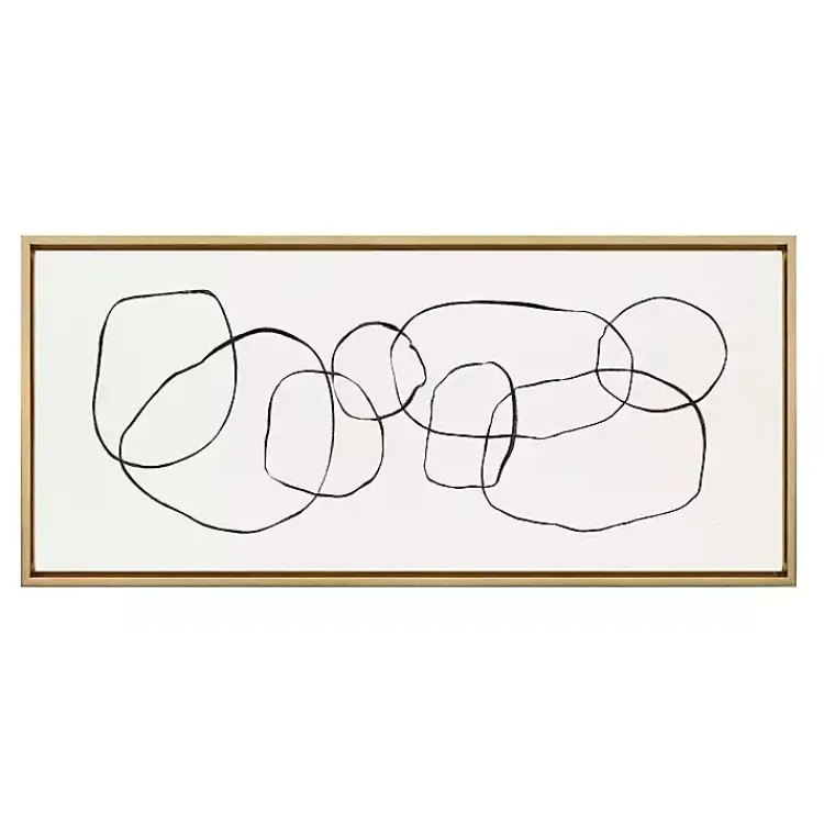 Kirklands Home Canvas Art|Dancing Circles Framed Canvas Art Print