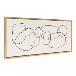 Kirklands Home Canvas Art|Dancing Circles Framed Canvas Art Print