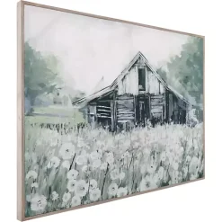 Kirklands Home Canvas Art|Dandelion Barn Framed Canvas Art Print Multi