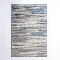 Kirklands Home Area Rugs|Dark Blue Claire Modern Area Rug, 5x8