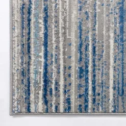 Kirklands Home Area Rugs|Dark Blue Claire Modern Area Rug, 5x8