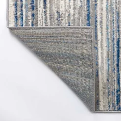 Kirklands Home Area Rugs|Dark Blue Claire Modern Area Rug, 5x8