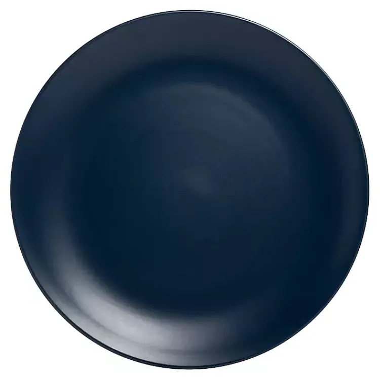 Kirklands Home Dinnerware|Dark Classic Coupe Dinner Plates, Set of 6 Blue