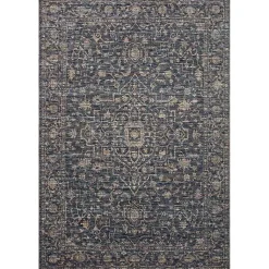 Kirklands Home Area Rugs|Dark Sorrento Medallion Area Rug, 5x7 Blue