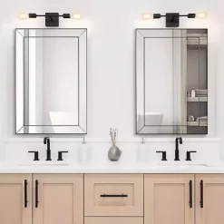 Kirklands Home Decorative Mirrors|Dark Bronze Bevel Rectangle Wall Mirror