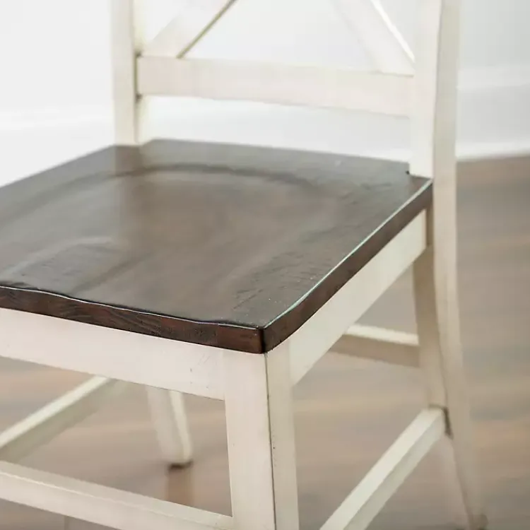 Kirklands Home Dining Chairs|Dark Brown and Jackson Dining Chair Ivory