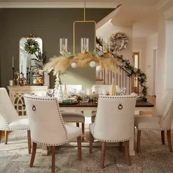 Kirklands Home Dining Tables|Dark Brown and Ivory Jackson Dining Table