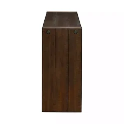 Kirklands Home Console Tables|Dark Distressed Wood Console Table Brown