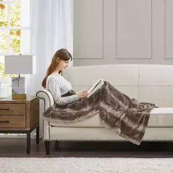 Hot Dark Faux Fur Oversized Throw Blanket Blankets & Throws