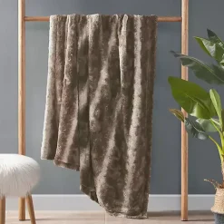 Hot Dark Faux Fur Oversized Throw Blanket Blankets & Throws