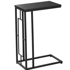 Kirklands Home Accent & End Tables|Dark Metal C-Shaped Accent Table Brown