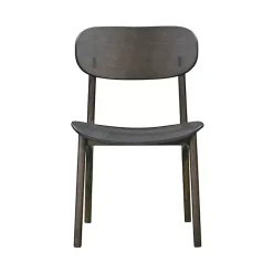Kirklands Home Dining Chairs|Dark Mid-Century Modern Chairs, Set of 2 Brown