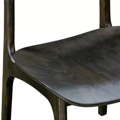 Kirklands Home Dining Chairs|Dark Mid-Century Modern Chairs, Set of 2 Brown