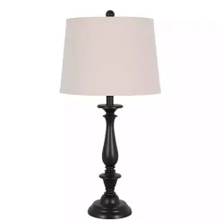 Kirklands Home Table Lamps|Dark Brown Transitional Table Lamps, Set of 2 Tan