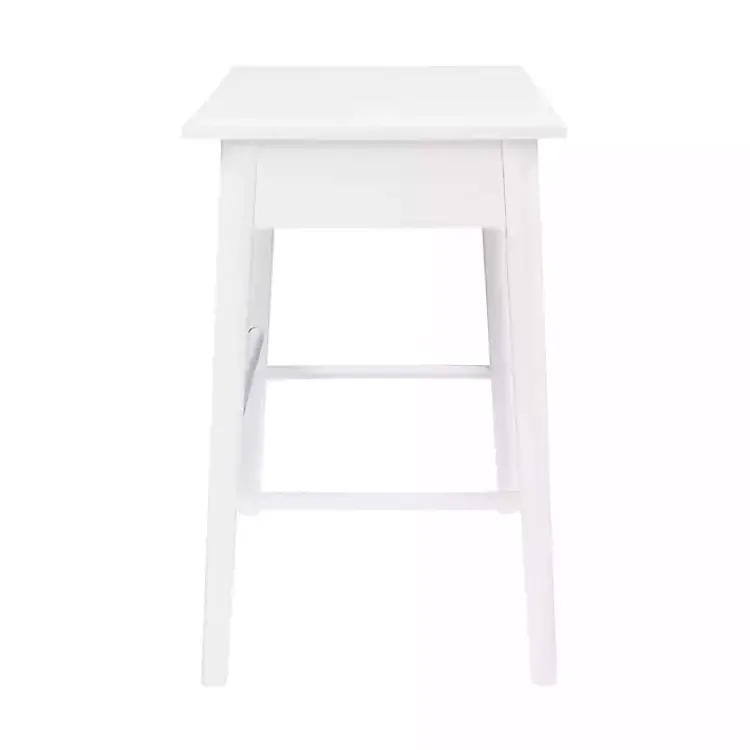 Kirklands Home Office Furniture|Dark Wood 1-Drawer Midcentury Modern Desk Brown