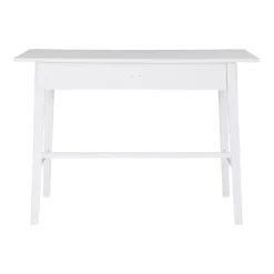 Kirklands Home Office Furniture|Dark Wood 1-Drawer Midcentury Modern Desk Brown