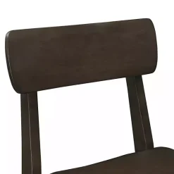 Kirklands Home Bar Stools & Counter Height Stools|Dark Wood Open Back Counter Stool Brown