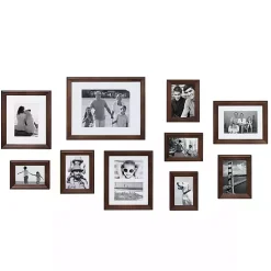 Kirklands Home Gallery Wall Frames|Dark Wood 10-pc. Gallery Wall Frame Set Brown