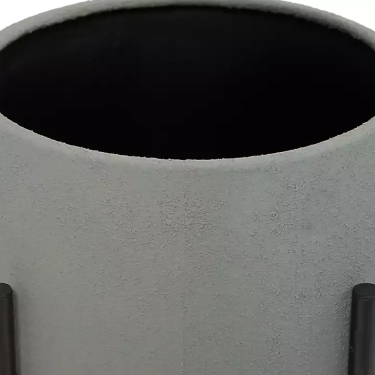 Kirklands Home Planters|Dark Barrel 2-pc. Planter Set Gray