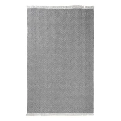 Kirklands Home Area Rugs|Dark Herringbone Pattern Area Rug, 2x3 Gray