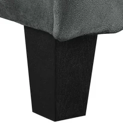 Kirklands Home Accent Chairs|Dark Kelly Microfiber Rolled Armchair Gray