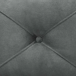 Kirklands Home Sofas & Loveseats|Dark Kelly Microfiber Rolled Arm Loveseat Gray