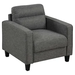 Kirklands Home Accent Chairs|Dark Performance Fabric Danna Accent Chair Gray