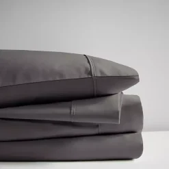 Kirklands Home Bed Sheets|Dark Rich Cooling Cotton Queen Sheet Set Gray