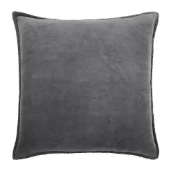 Hot Dark Solid Cotton Pillow, 22 in. Pillows