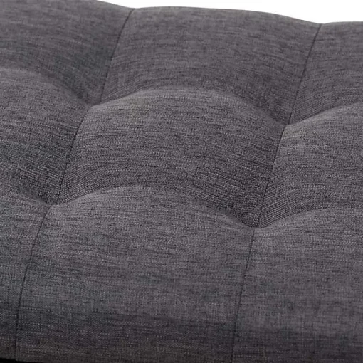 Kirklands Home Entryway Furniture|Dark Tufted Contemporary Storage Bench Gray
