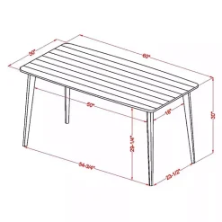 Kirklands Home Dining Tables|Dark Wood and Metal Dining Table Gray