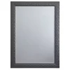 Kirklands Home Decorative Mirrors|Dark Gray Wood Framed Beveled Edge Wall Mirror