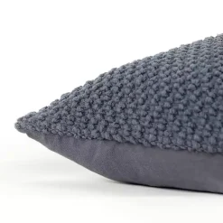 New Dark Woven Nubby Pillow Pillows