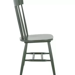 Kirklands Home Dining Chairs|Dark Parker Spindle Dining Chairs, Set of 2 Green